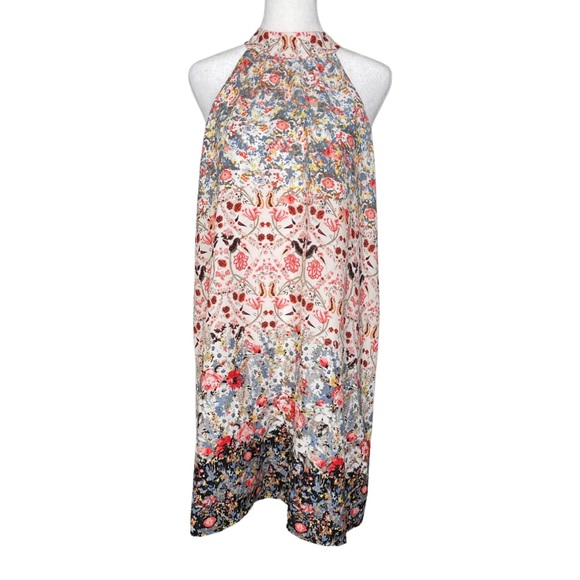 Lulu’s halter mini dress Floral Boho Springtime Sundress Wedding Guest NWT - Picture 3 of 9